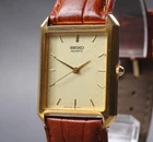 Vintage 1996 [Near MINT] SEIKO Chariot  9021-5310 Gold Tank Mens Watch New Batt