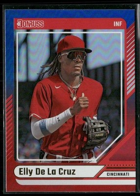 2024 Donruss #18 Elly De La Cruz Red and Blue