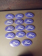 Lot of 14 Vintage Blue Ford Button Pins - Mos...