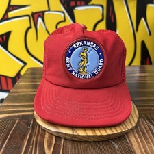 Arkansas National Guard Vintage Snapback Trucker Hat 80s