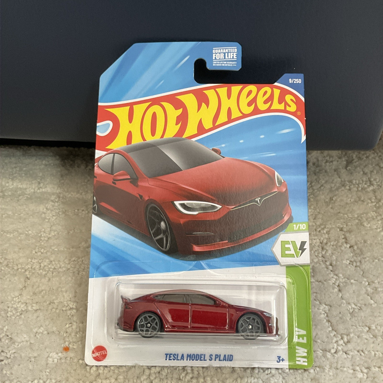 Tesla model S Plaid 9/250 HOT WHEELS 2025 HYW86 HW EV 1/10 red Sealed Rare New