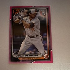 Topps 2024 Bowman Jordan Westburg Baltimore Orioles #42 Pink Border Rookie