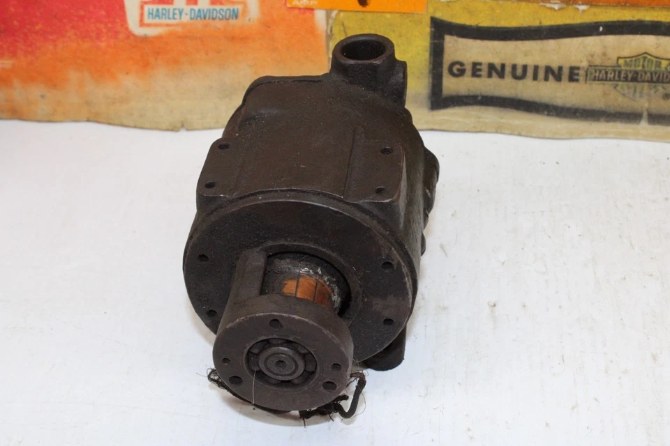 Harley-Davidson J JD FD Motor Generador Armadura Carcasa Cubierta Postes Engranaje Foto 3 de 4