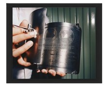 APOLLO 11 LUNAR MODULE PLAQUE CLOSE UP 8X10 FRAMED PHOTO
