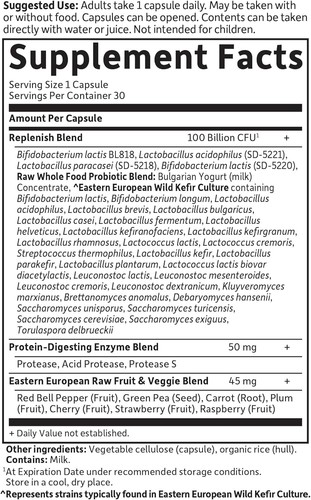 Garden of Life, RAW Probiotics 100 Billion CFU, Shelf-Stable, 30Caps Exp 04/2026 - Afbeelding 3 van 4