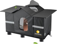 Outdoor Cat Insulated Elevated House Weatherproof Cat Shelter with Roof Window