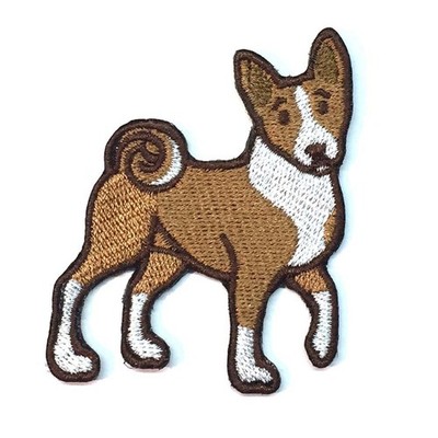 Basenji Iron On Embroidered Patch