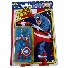 Marvel Legends Retro Collection Captain America 3.75 Kenner Action Figure New
