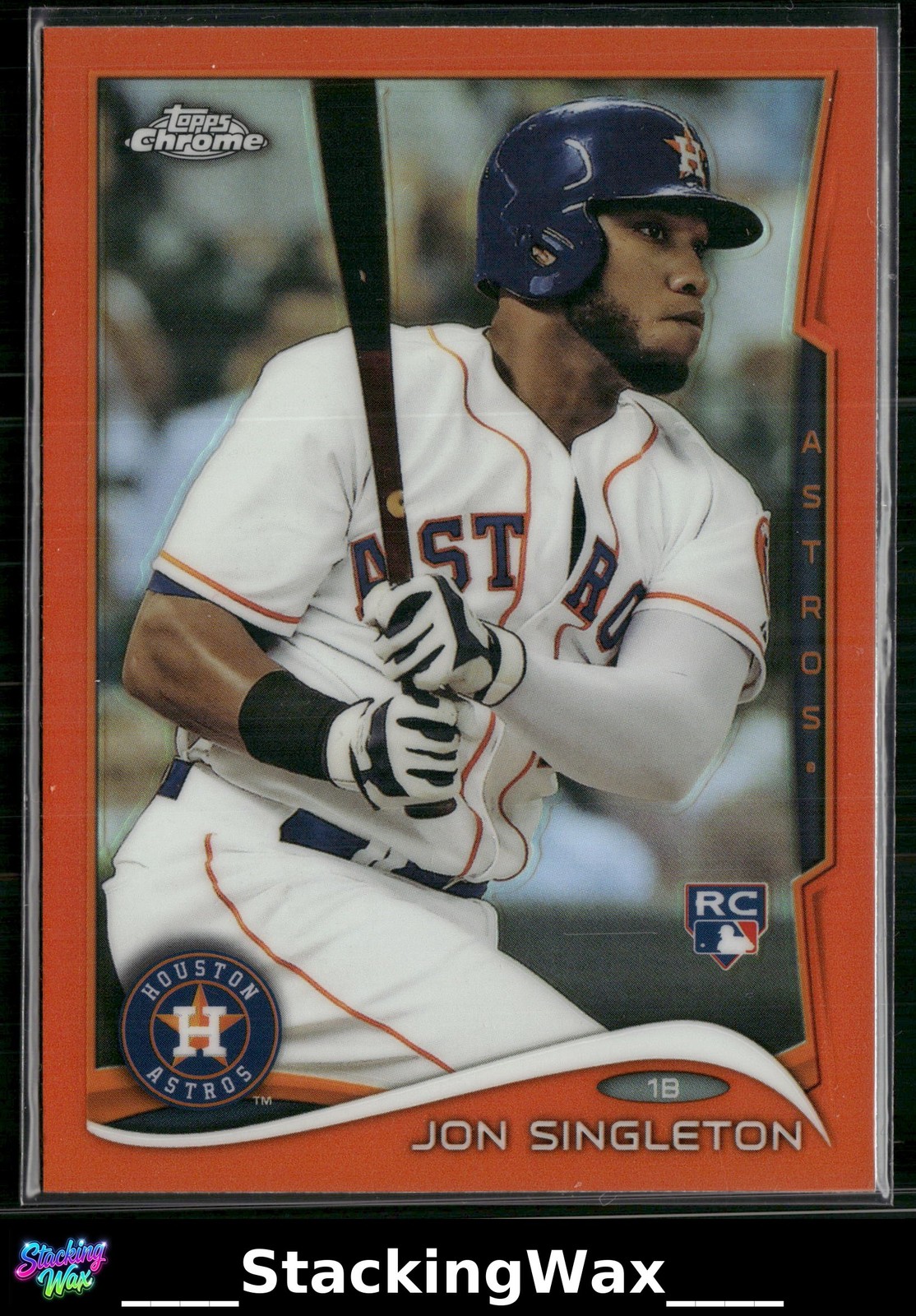 Jon Singleton 2014 Topps Chrome RC #55 Orange Refractor Houston Astros