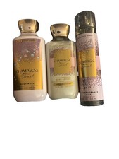 Bath  Body Works Champagne Toast Body Wash Lotion Fragrance Mist Gift Set
