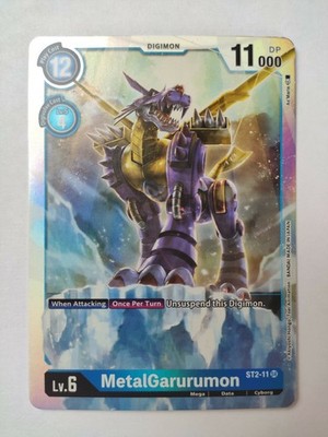 MetalGarurumon ST2-11 Digimon Card Game