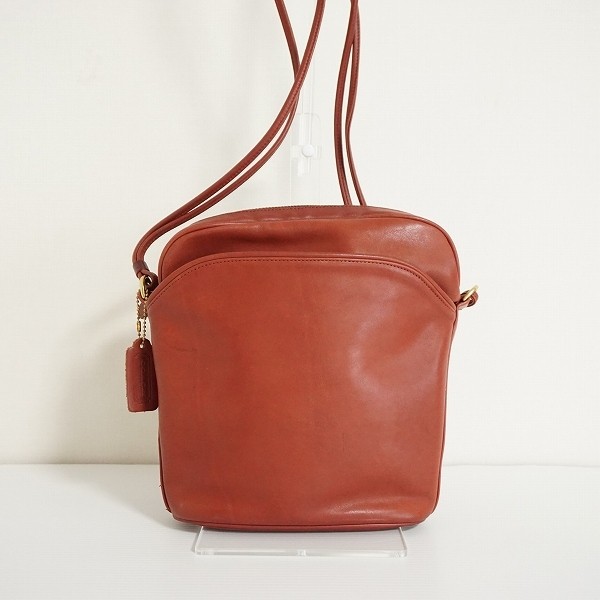 Old Coach ANB Shoulder Bag in Red 24x26x8cm Style 869443