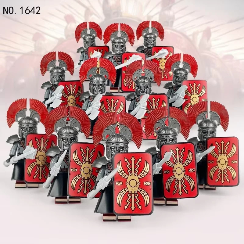 Minifigures soldats romains lot de 12 figurines neuves en plastique customisé