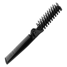 Portable Folding Hair Brush-Foldable Anti-Static Hair Straightener Comb for Men