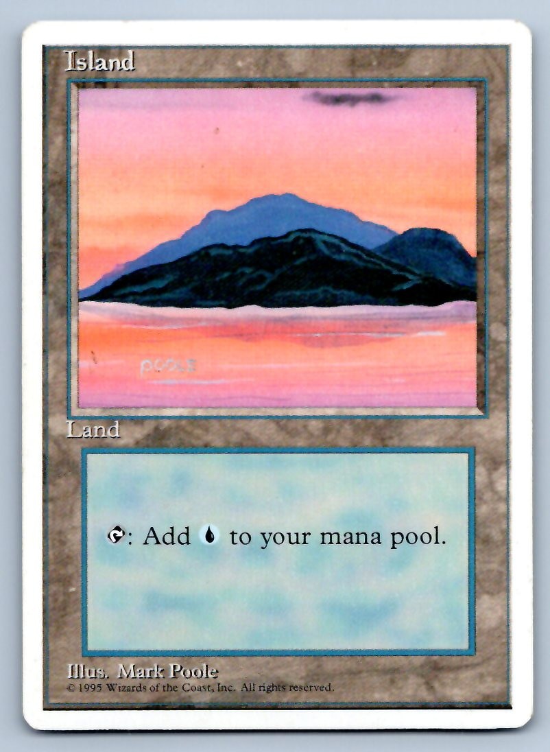 Magic: The Gathering Island (C) Fourth Edition 4ED LAND 180 HP