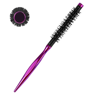 Mini Quiff Roller Brushes, Small Round Brush for Blow Drying Portable Bristle...