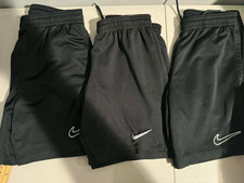 Nike Dri Fit Youth Small Athletic Training Shorts - Black - Lot of 3