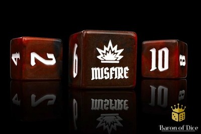 Artillery Red Chaos Einzelwürfel Baron of Dice NEU