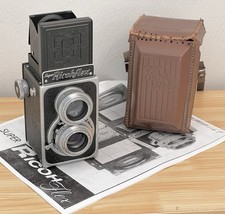 Ricoh Super Ricohflex Medium Format TLR Film Camera FRESH OVERHAUL wCase-Strap