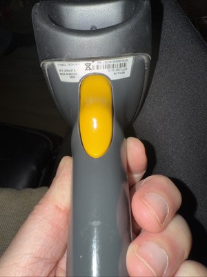Motorola LS2208 Laser Barcode Scanner - Black/Yellow Works Great!