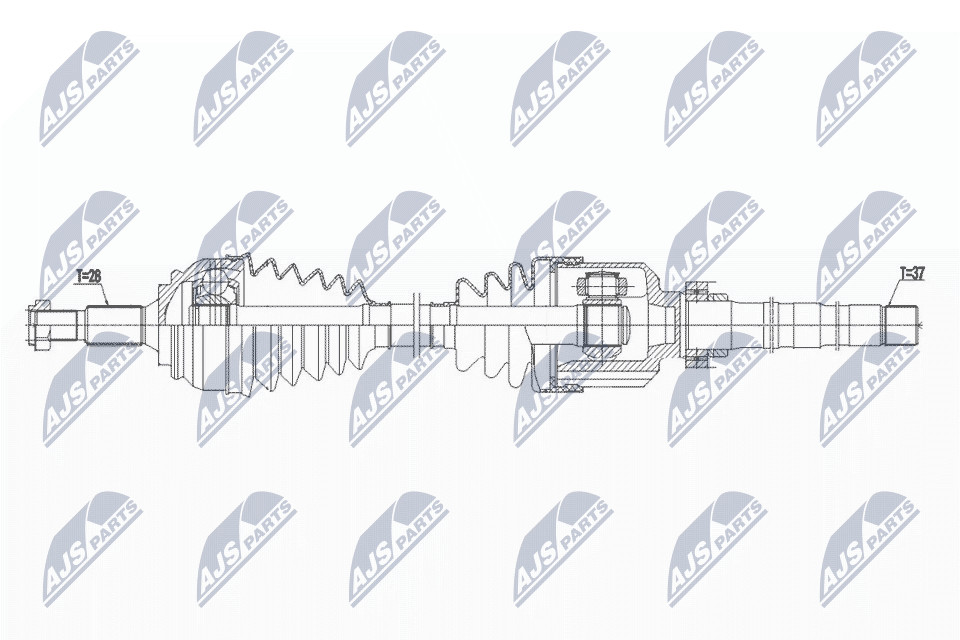 Nty Driveshaft For Peugeot 308 Ii 2.0Hdi 150Km 13- /Right,Mtm - Image 8