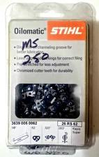 STIHL 26RS 62 Chainsaw Chain 16 in. .325 .63 62 No Paper Insert