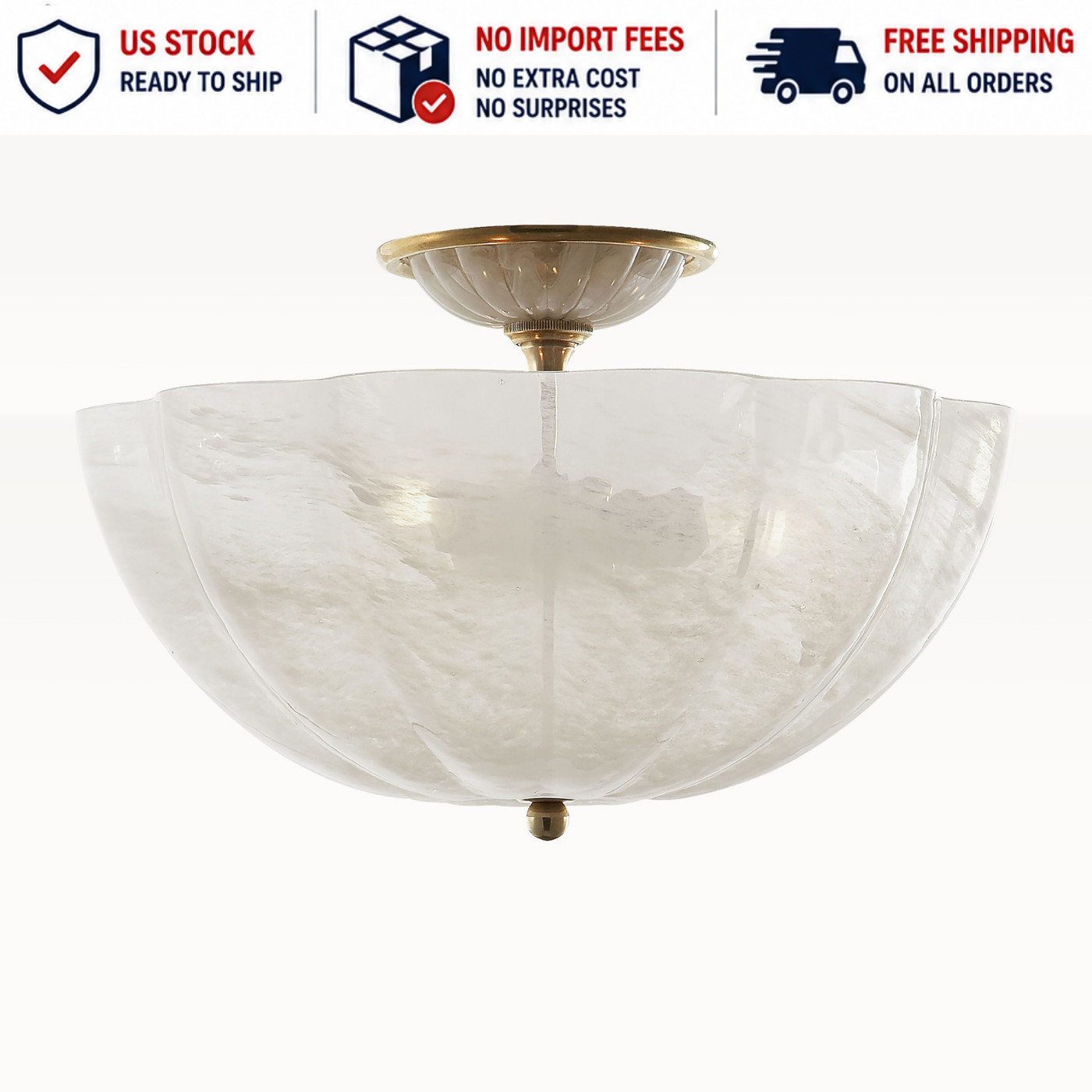 AERIN Rosehill Semi-Flush Mount - Ships From USA | No Import Fees