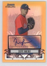2008 Bowman Sterling Prospects Gold Refractor 32/50 Jeff Locke #BSP-JL Auto 2d9