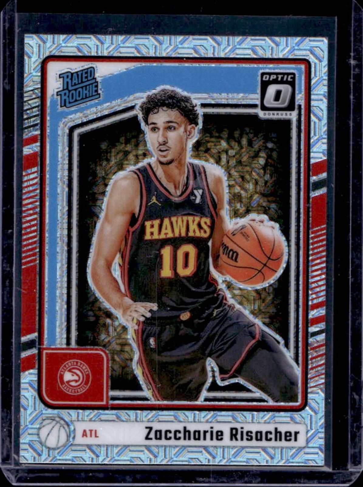 2024-25 Donruss Optic Zaccharie Risacher Rated Rookie Choice RC #268 Hawks