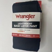 Wrangler Men  s Lightweight Base Layer Pants Black Size Small NWT