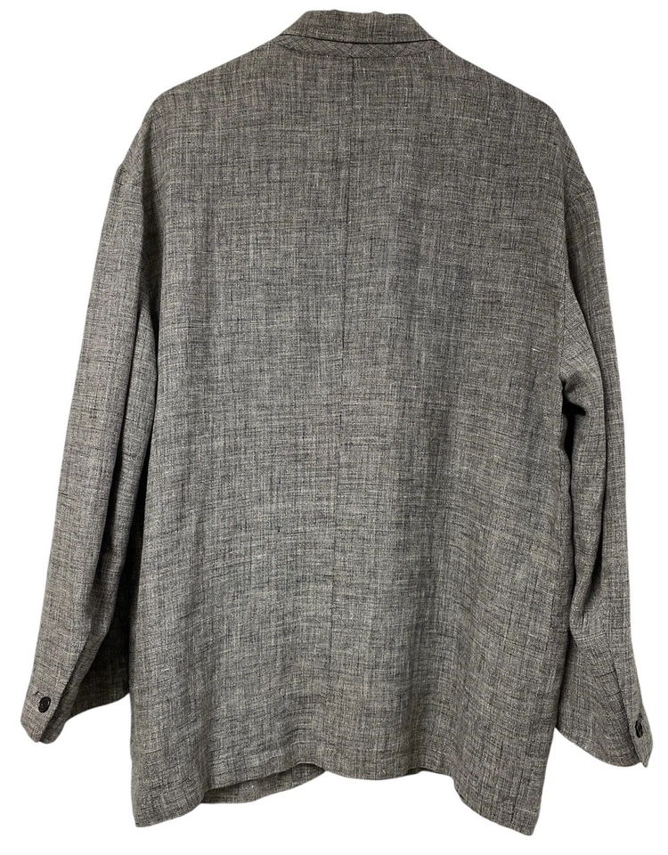 LE COLLEZIONI STRUCTURE Sport Coat Blazer Jacket Large 100% Irish Linen READ - Image 2 of 4