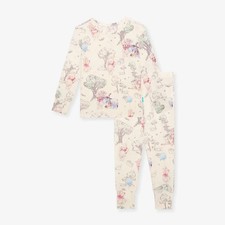 Posh Peanut Disney Hundred Acre Wood Bamboo Classic 2 pc Pajama Set 7/8 7-8 NWT