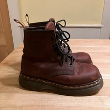 Dr. Martens Unisex Vintage 90s England Made 1460 Boots Size 8L /7M Brown AN EXC