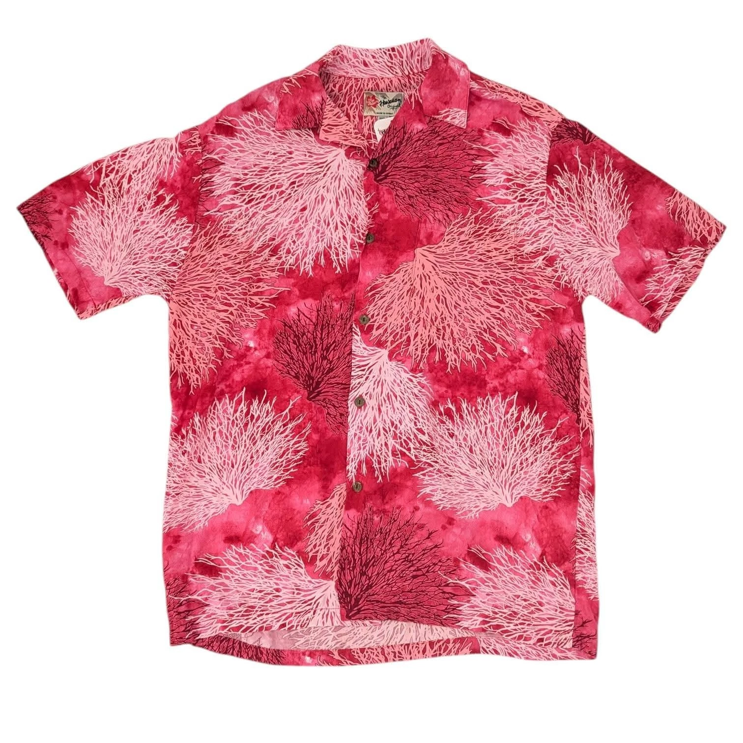 Vintage Hilo Hattie Hawaiian Shirt Mens Small Rayon Coral Reef Pink
Opens in a new window or tab
