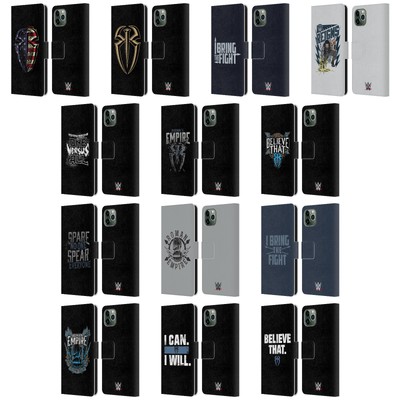 OFFICIAL WWE ROMAN REIGNS LEATHER BOOK WALLET CASE COVER FOR APPLE iPHONE PHONES