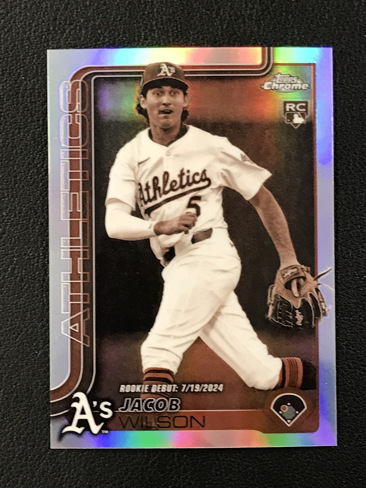 2025 Topps Chrome Update #USC150 Jacob Wilson Sepia Refractors Athletics