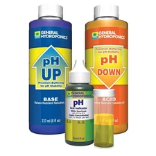 General Hydroponics pH Control Test Kit - GH 8 Ounces Each - Complete PH Control
