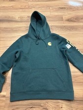 Womens Carhartt Hoodie Size Large 12-14 Relaxed Fit Teal Blue Color NWT