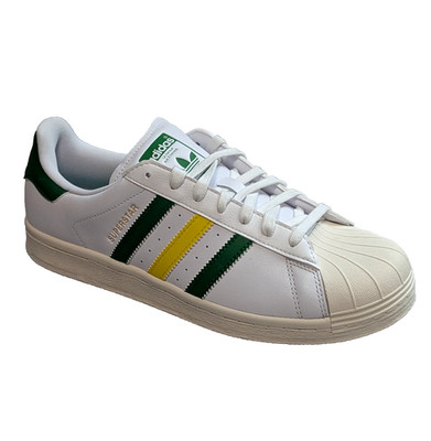 adidas Superstar SL Spikeless Golf Shoes Mens 9 White Green Yellow IH8533