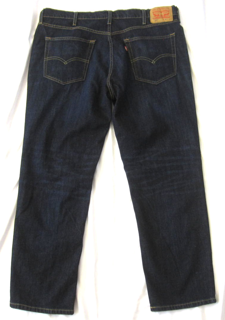 Levis 541 Dark Blue Denim Jeans Men 5 Pocket Athletic Sz W38 x L29 (MP504)
