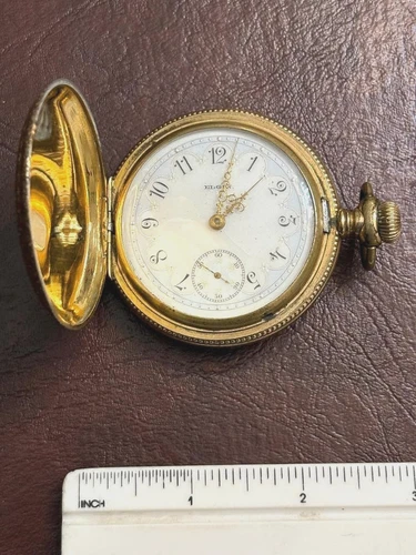 Elgin Pocket Watch with Essex Case 830895 for Parts or SCRAP - Needs Repair