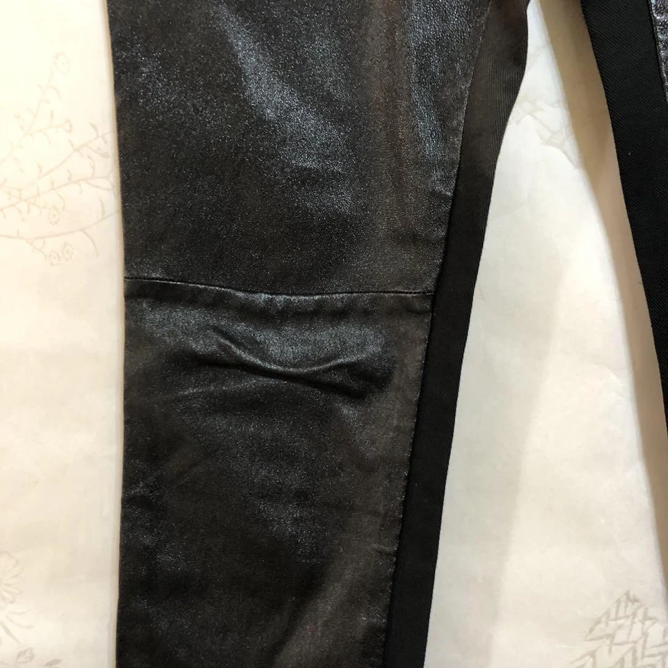 PANTALONES USADOS GIVECHY PIEL DE OVEJA CONTRASTE ACEPTABLES Foto 2 de 4