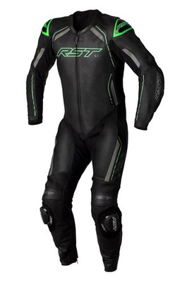 Lederkombi (Herren) RST S-1 CE neongrün, Größe EU58/2XL
