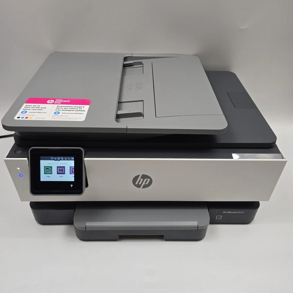 HP OfficeJet 8022 All-in-One Wireless Inkjet Printer Scanner Copier Tested Read - Image 2 of 4