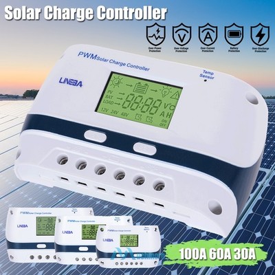 100A Solar Panel Battery Charge Controller 12V/24V/48V for Solar Off-Grid System