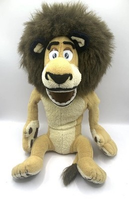 Vintage Y2K Madagaskar Alex Löwe groß Plüsch Dreamworks 2004