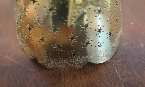 VINTAGE BRASS CHRISTMAS TREE ANGEL TOPPER - Picture 6 of 6