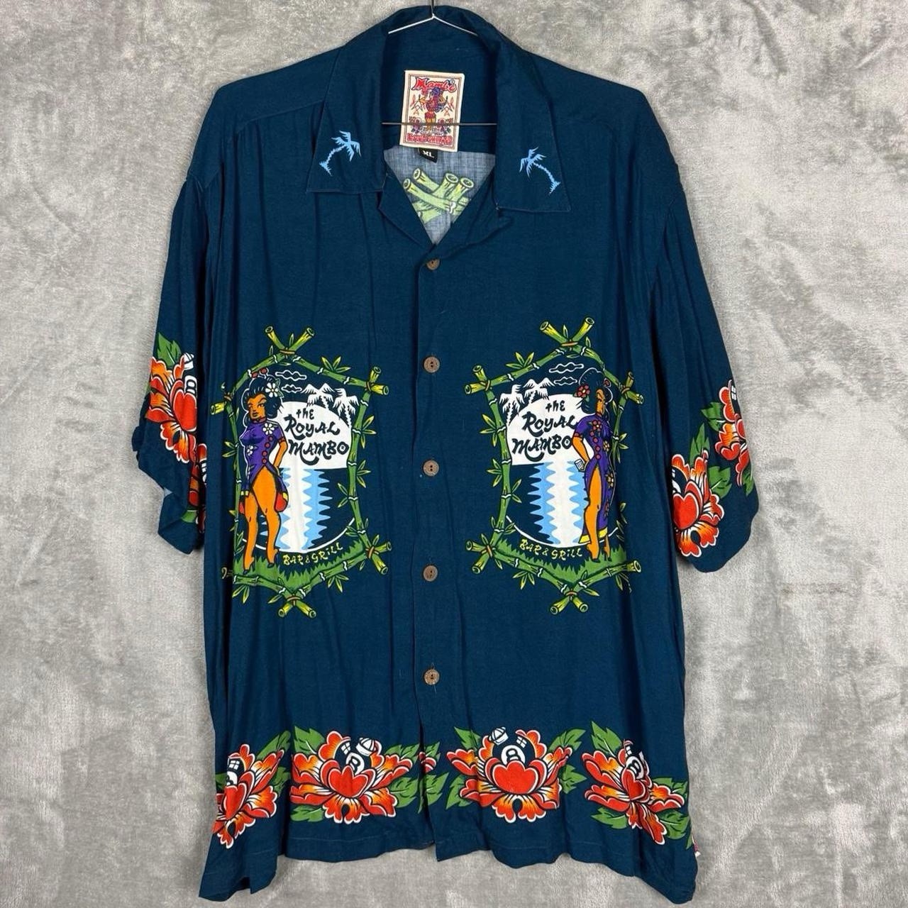 Vintage 90s Mambo Loud Shirt Button Up The Royal Mambo Bar & Grill