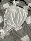 White Nylon-Spandex Thong Bodysuit, Size XL — photo 7
