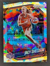 2025 Panini WNBA Prizm JACY SHELDON Silver Ice Prizm #113 Washington Mystics (A)